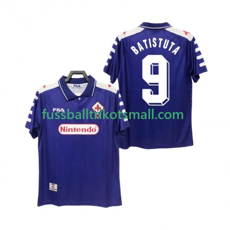Fußballtrikots ACF Fiorentina BASTUTA 9 1999 Retro 1998 Kurzarm Heimtrikotsatz kaufen
